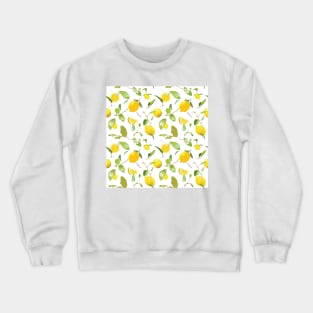 Watercolor Lemon & Leaves 2 Crewneck Sweatshirt